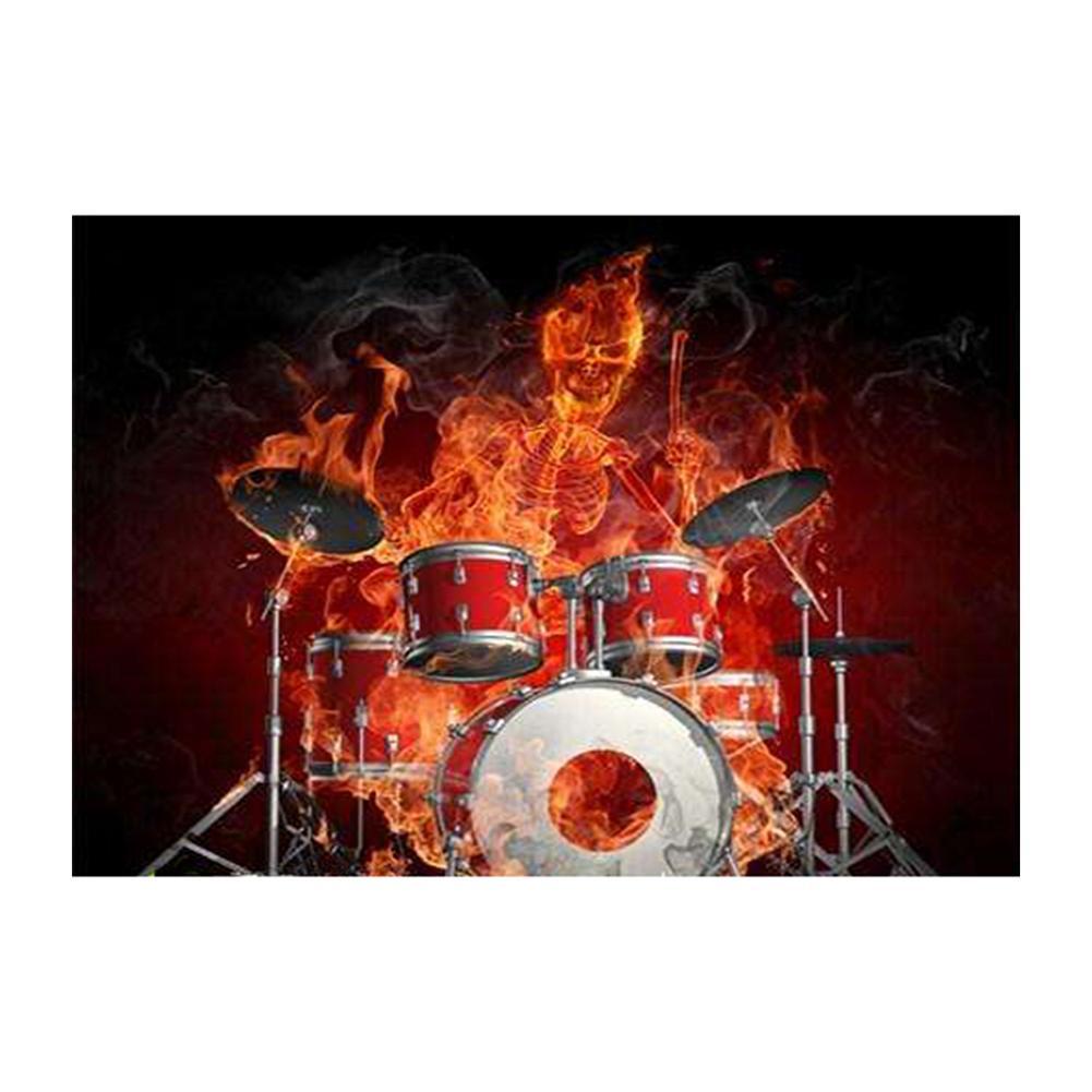 Batterie de flamme - peinture complète de diamant - 40x30cm