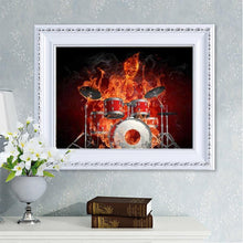 Charger l&#39;image dans la galerie, Batterie de flamme - peinture complète de diamant - 40x30cm
