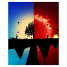 Charger l&#39;image dans la galerie, Opposés - peinture en diamant complet - 30x25cm
