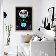 Charger l&#39;image dans la galerie, Crâne d’Halloween - diamant rond complet - 30x40cm
