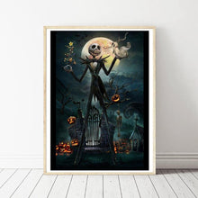 Charger l&#39;image dans la galerie, Squelette d’Halloween - diamant rond complet - 30x40cm
