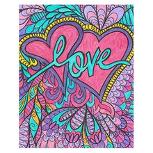 Charger l&#39;image dans la galerie, Love - diamant rond complet - 30x40cm
