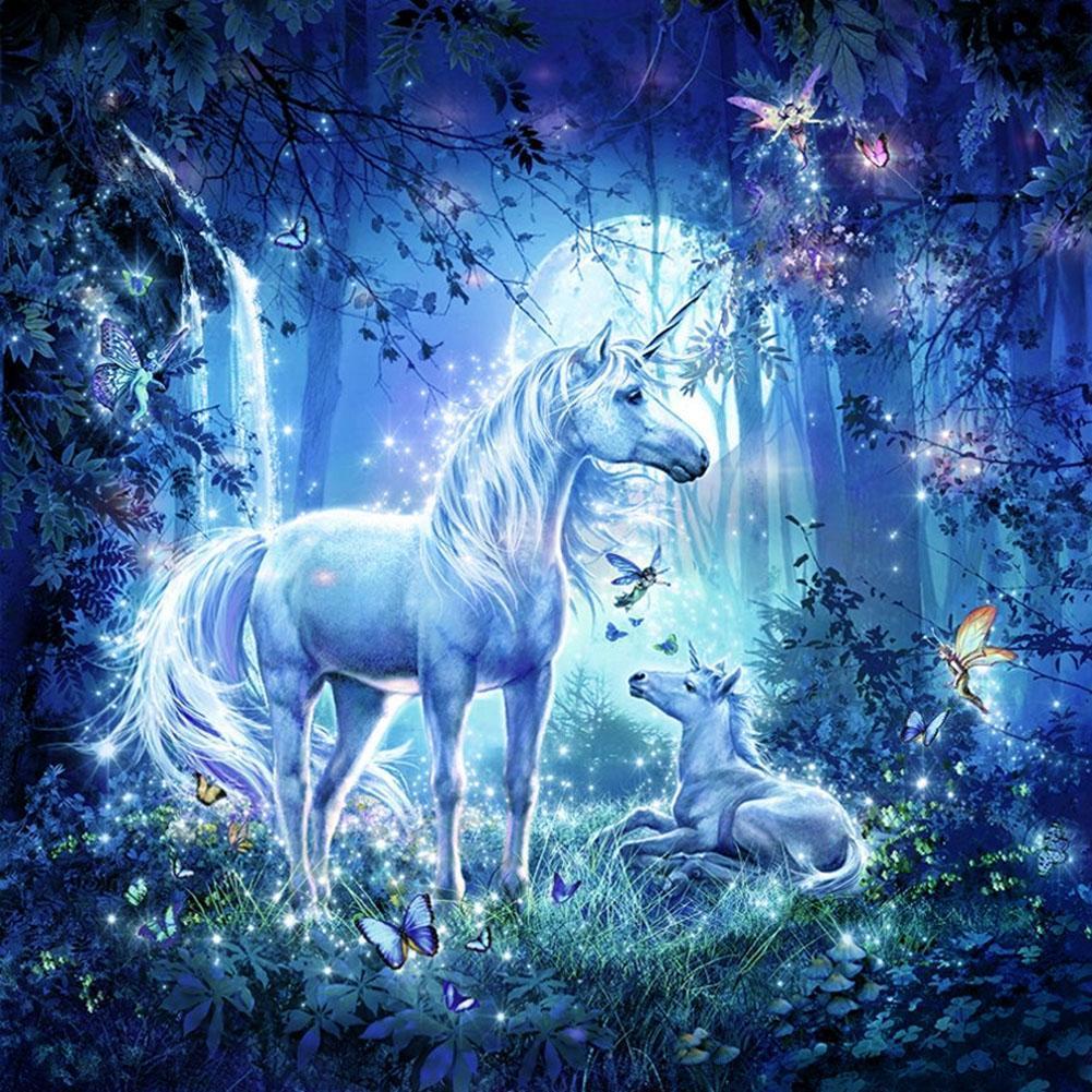 Cheval de nouveauté - diamant rond complet - 30x30cm