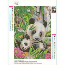 Charger l&#39;image dans la galerie, Panda - peinture en diamant complet - 40x30cm
