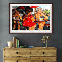 Charger l&#39;image dans la galerie, Manger des femmes - peinture en diamant complet - 40x30cm
