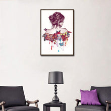 Charger l&#39;image dans la galerie, Beauté papillon - peinture en diamant complet - 30x40cm
