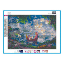 Charger l&#39;image dans la galerie, Nuit romantique - diamant rond complet - 40x30cm
