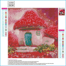 Charger l&#39;image dans la galerie, Champignon - peinture en diamant complet - 30x30cm
