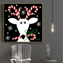 Charger l&#39;image dans la galerie, Cerf - diamant rond complet - 30x30cm
