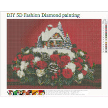 Charger l&#39;image dans la galerie, Rose - peinture en diamant complet - 30x40cm

