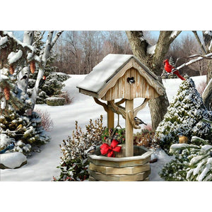 Noël - diamant rond complet - 40x30cm