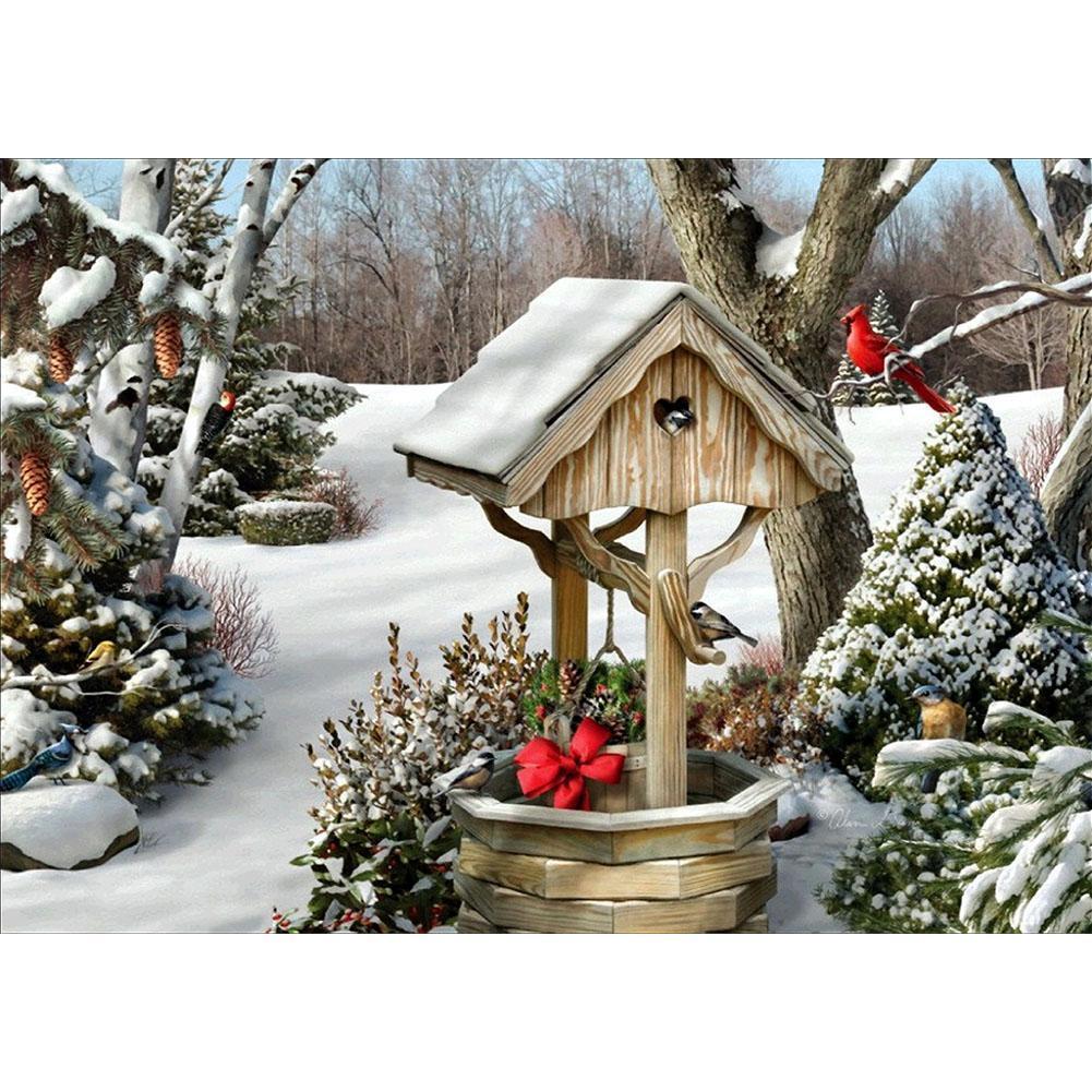 Noël - diamant rond complet - 40x30cm