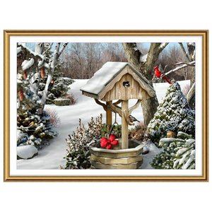 Noël - diamant rond complet - 40x30cm