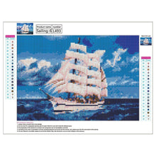Charger l&#39;image dans la galerie, Navire d’océan - peinture complète de diamant - 40x30cm
