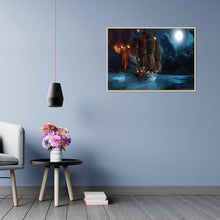 Charger l&#39;image dans la galerie, Navire d’éclairage - peinture en diamant complet - 40x30cm
