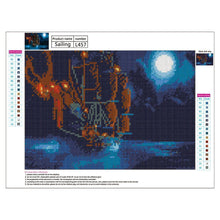 Charger l&#39;image dans la galerie, Navire d’éclairage - peinture en diamant complet - 40x30cm
