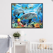 Charger l&#39;image dans la galerie, Mosaïque - diamant rond complet - 30x25cm
