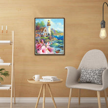 Charger l&#39;image dans la galerie, Tour légère - peinture en diamant complet - 30x25cm
