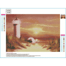 Charger l&#39;image dans la galerie, Tour de bord de mer - peinture en diamant complet - 30x40cm
