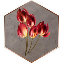 Charger l&#39;image dans la galerie, Hexagone de fleur - diamant rond complet -
