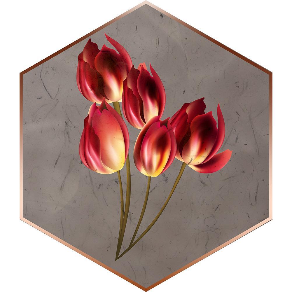 Hexagone de fleur - diamant rond complet -