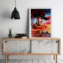 Charger l&#39;image dans la galerie, Cowboy - diamant rond complet - 30x40cm
