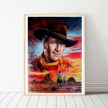 Charger l&#39;image dans la galerie, Cowboy - diamant rond complet - 30x40cm
