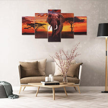 Charger l&#39;image dans la galerie, 5pcs/set elephant - peinture complète en diamant - 95x45cm
