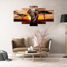 Charger l&#39;image dans la galerie, 5pcs/set elephant - peinture complète en diamant - 95x45cm
