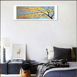 Arbre - peinture complète de diamant - 80x30cm
