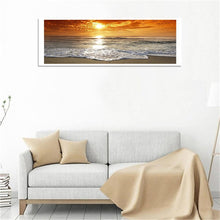 Charger l&#39;image dans la galerie, Coucher du soleil - peinture complète de diamant - 80x30cm
