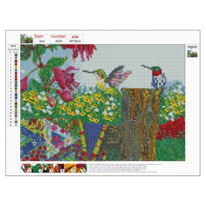 Oiseau - peinture en diamant complet - 30x40cm