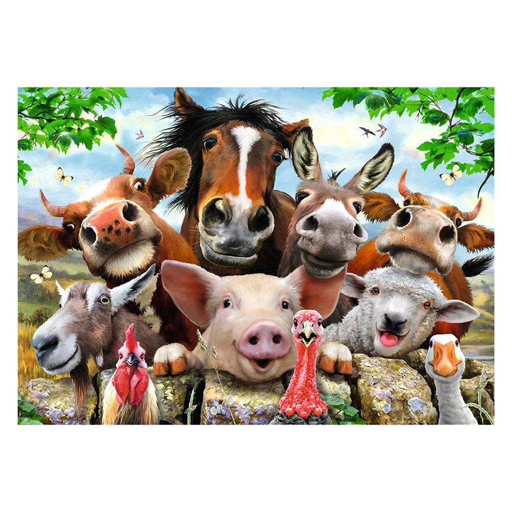 Animal - peinture en diamant complet - 30x40cm