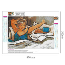 Charger l&#39;image dans la galerie, Profiter des femmes - diamant rond complet - 40x30cm
