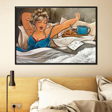 Charger l&#39;image dans la galerie, Profiter des femmes - diamant rond complet - 40x30cm
