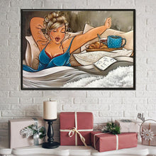 Charger l&#39;image dans la galerie, Profiter des femmes - diamant rond complet - 40x30cm
