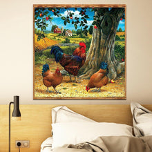 Charger l&#39;image dans la galerie, Volaille de village - peinture complète de diamant - 30x30cm
