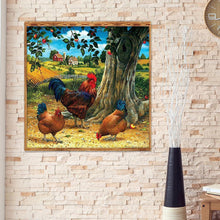 Charger l&#39;image dans la galerie, Volaille de village - peinture complète de diamant - 30x30cm
