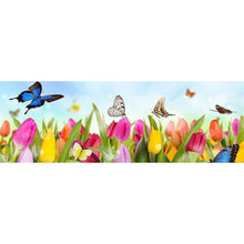 Charger l&#39;image dans la galerie, Fleur de papillon - peinture complète de diamant - 80x30cm
