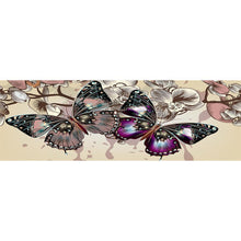 Charger l&#39;image dans la galerie, Papillon - peinture complète de diamant - 80x30cm
