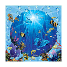 Charger l&#39;image dans la galerie, Monde de la mer - peinture diamant - 30x30cm
