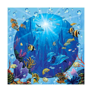 Monde de la mer - peinture diamant - 30x30cm