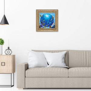 Monde de la mer - peinture diamant - 30x30cm