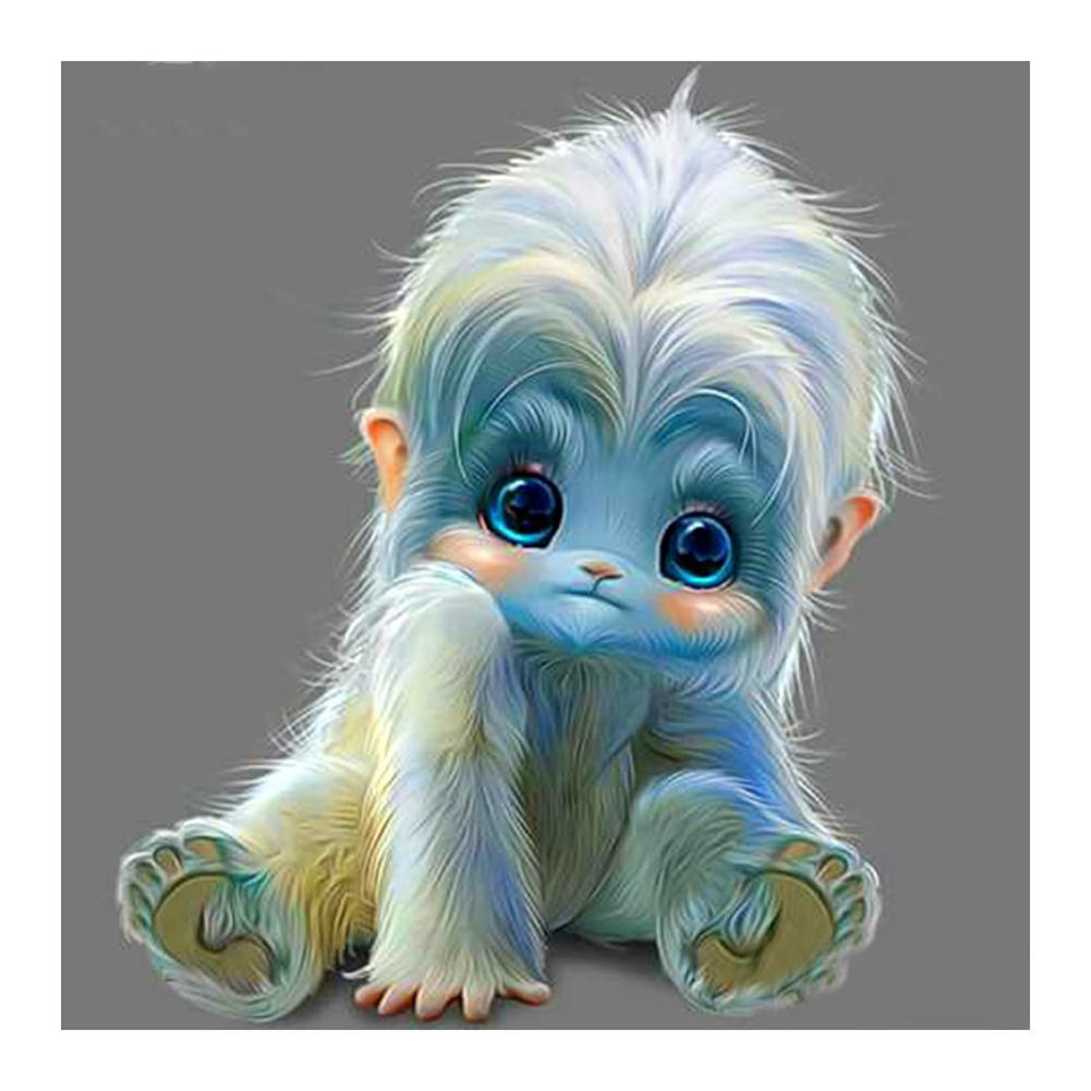 Animal - diamant rond complet - 30x30cm