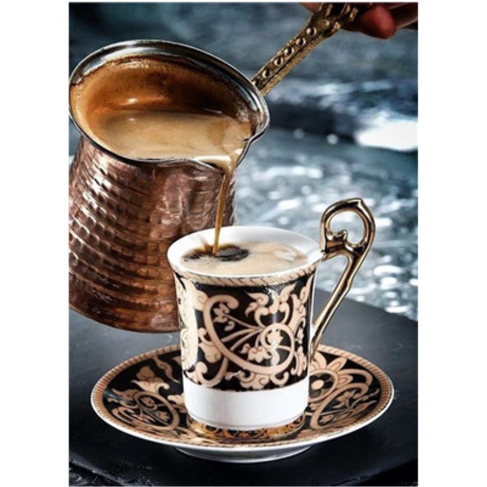 Café - peinture diamant pleine - 40x30cm