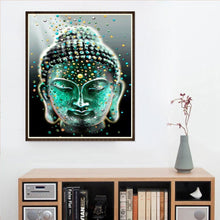 Charger l&#39;image dans la galerie, Tête de Bouddha ?  - peinture en diamant complète - 30x40cm
