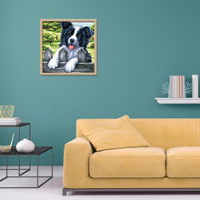 Charger l&#39;image dans la galerie, Chien - diamant rond complet - 25x25cm
