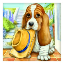 Charger l&#39;image dans la galerie, Chien - diamant rond complet - 25x25cm
