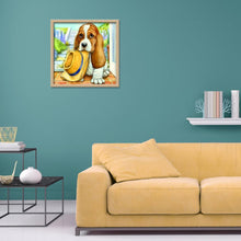 Charger l&#39;image dans la galerie, Chien - diamant rond complet - 25x25cm
