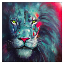 Charger l&#39;image dans la galerie, Lion - diamant rond complet - 30x30cm
